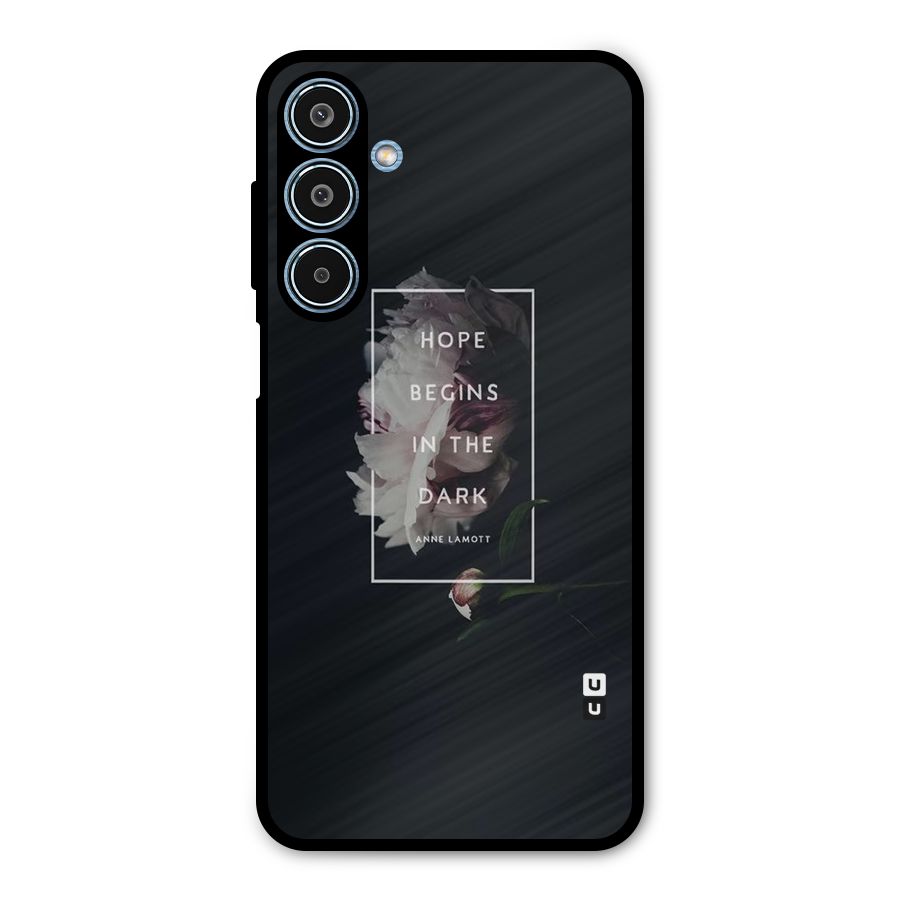 Dark Hope Metal Back Case for Galaxy M35