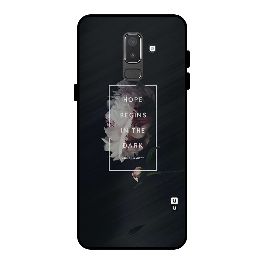 Dark Hope Metal Back Case for Galaxy On8 (2018)