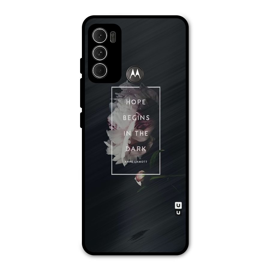 Dark Hope Metal Back Case for Moto G60