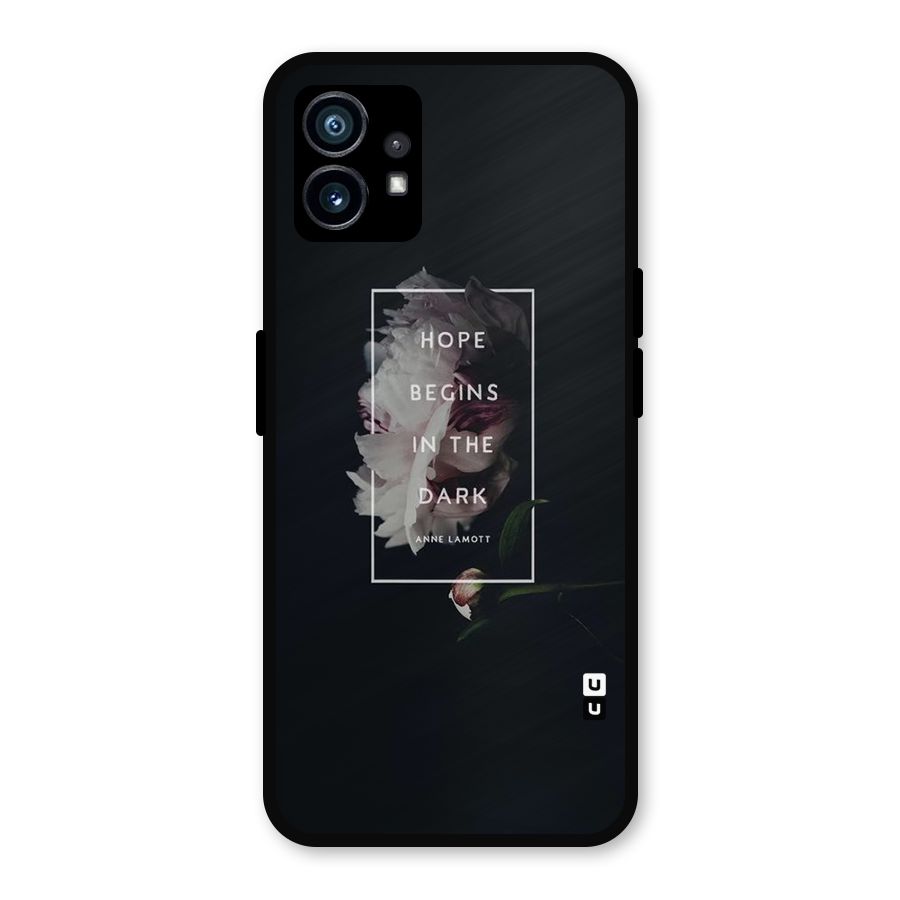 Dark Hope Metal Back Case for Nothing Phone 1