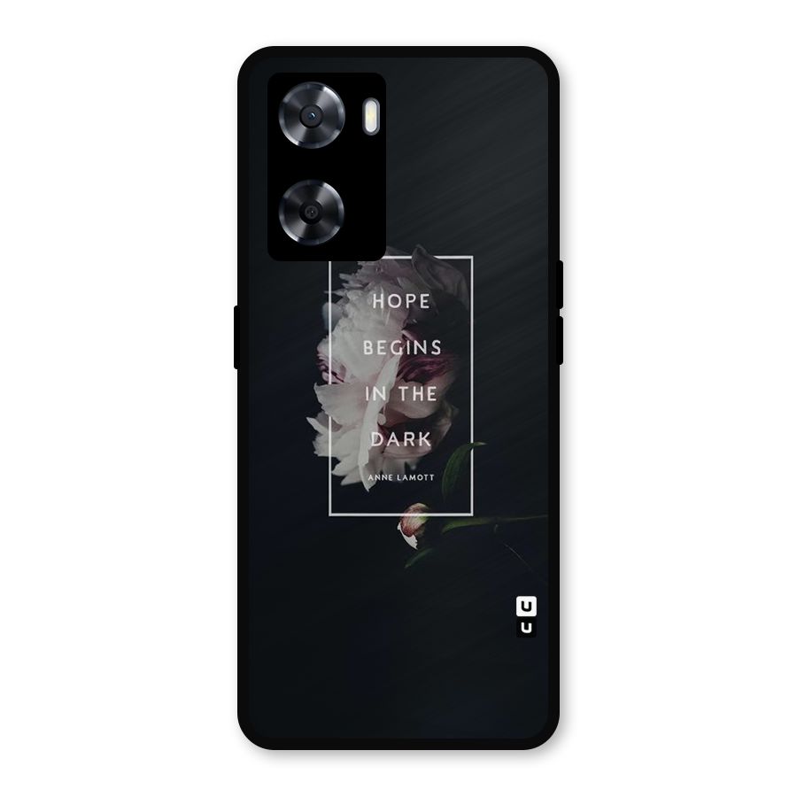 Dark Hope Metal Back Case for Oppo A57 2022
