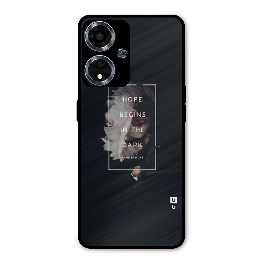 Dark Hope Metal Back Case for Oppo A59