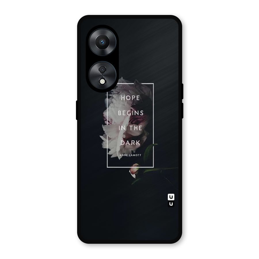 Dark Hope Metal Back Case for Oppo A78