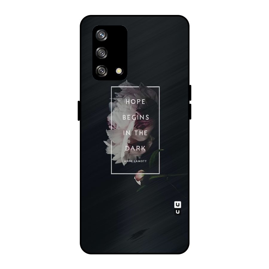 Dark Hope Metal Back Case for Oppo F19