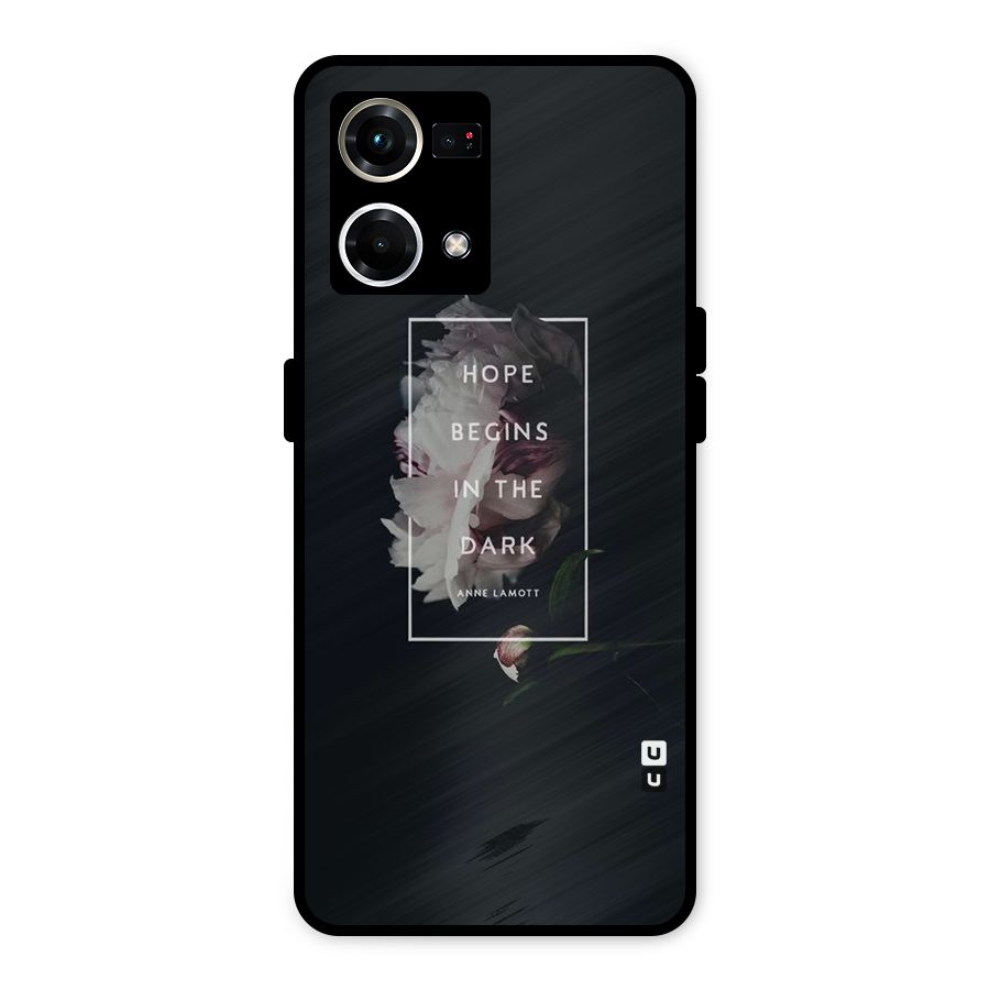Dark Hope Metal Back Case for Oppo F21 Pro 4G