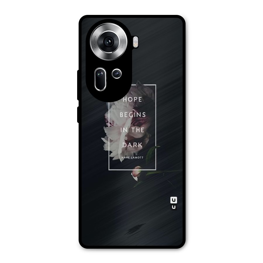 Dark Hope Metal Back Case for Oppo Reno11 5G