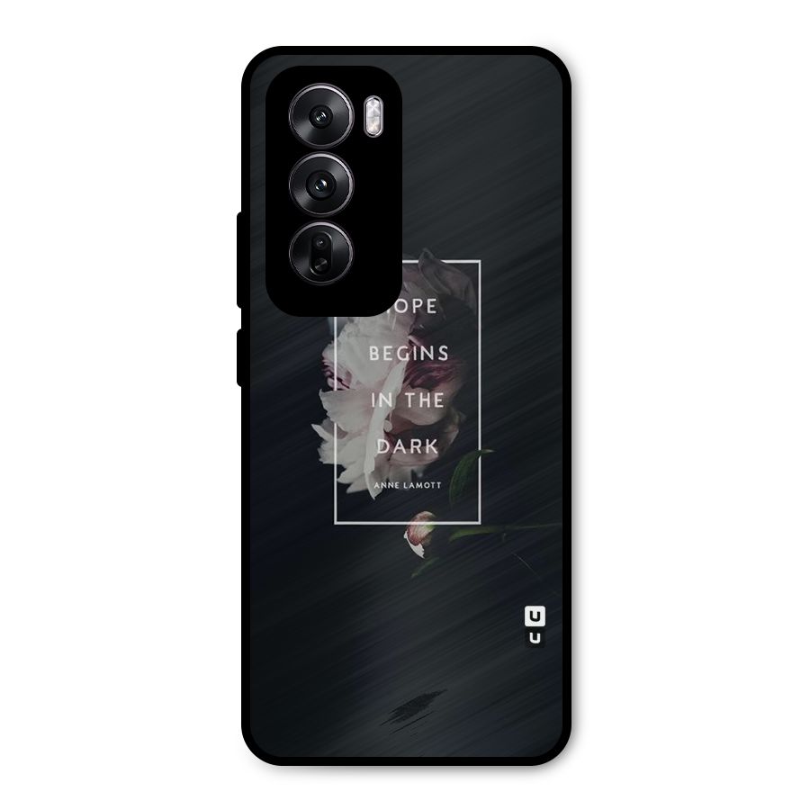 Dark Hope Metal Back Case for Oppo Reno12
