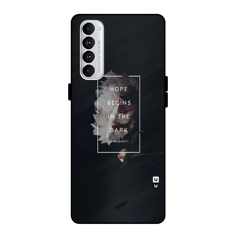 Dark Hope Metal Back Case for Oppo Reno4 Pro