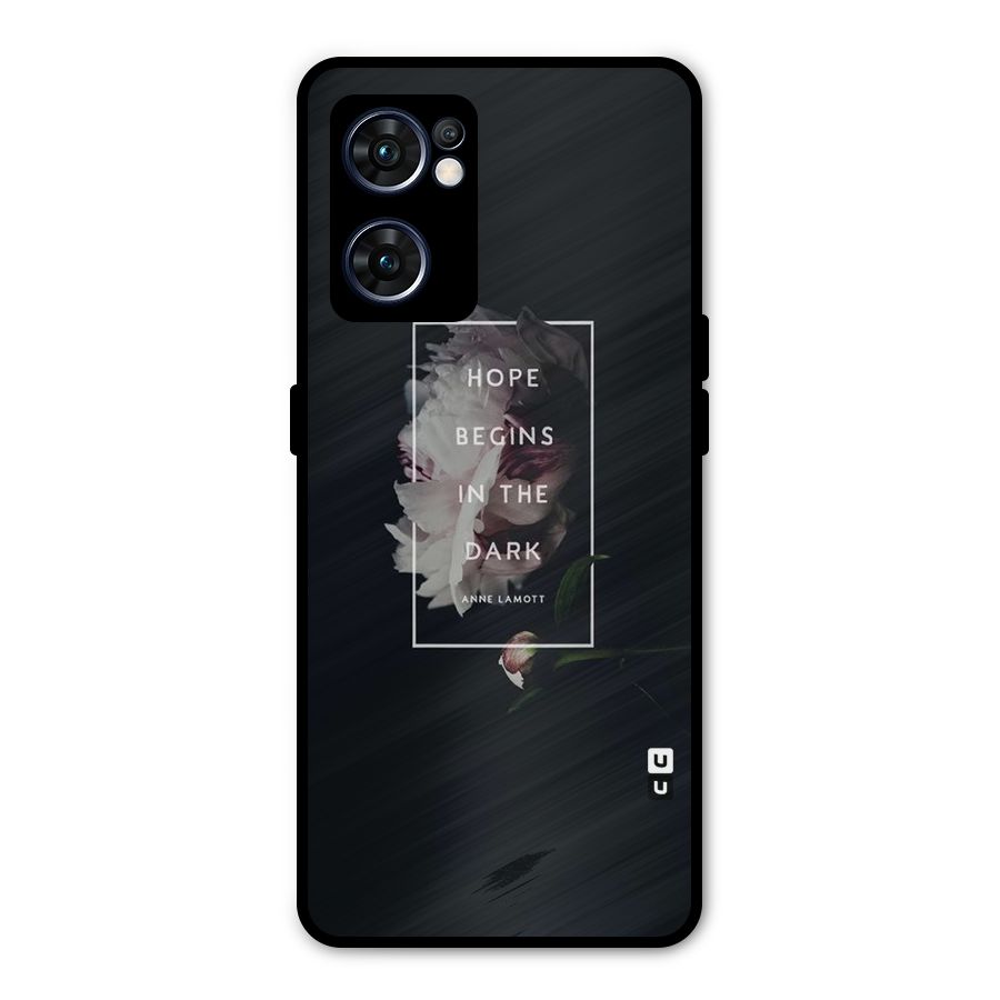 Dark Hope Metal Back Case for Oppo Reno7 5G
