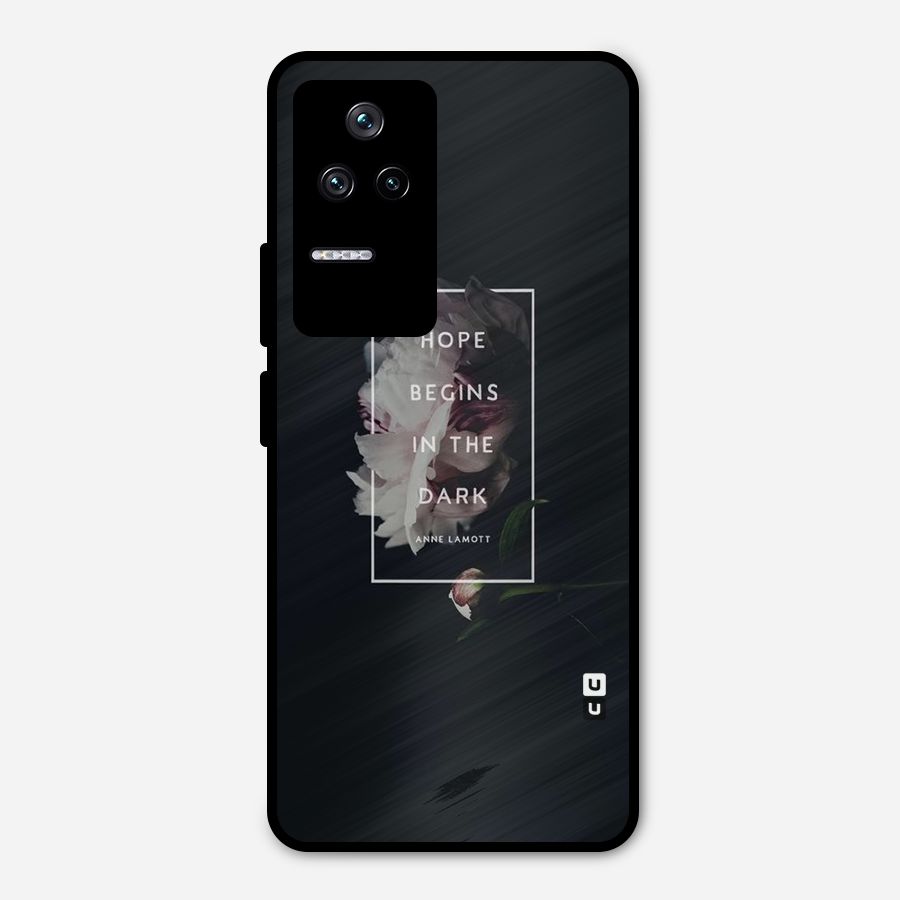 Dark Hope Metal Back Case for Poco F4 5G