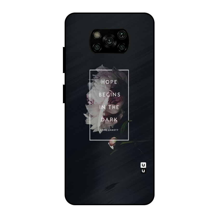 Dark Hope Metal Back Case for Poco X3