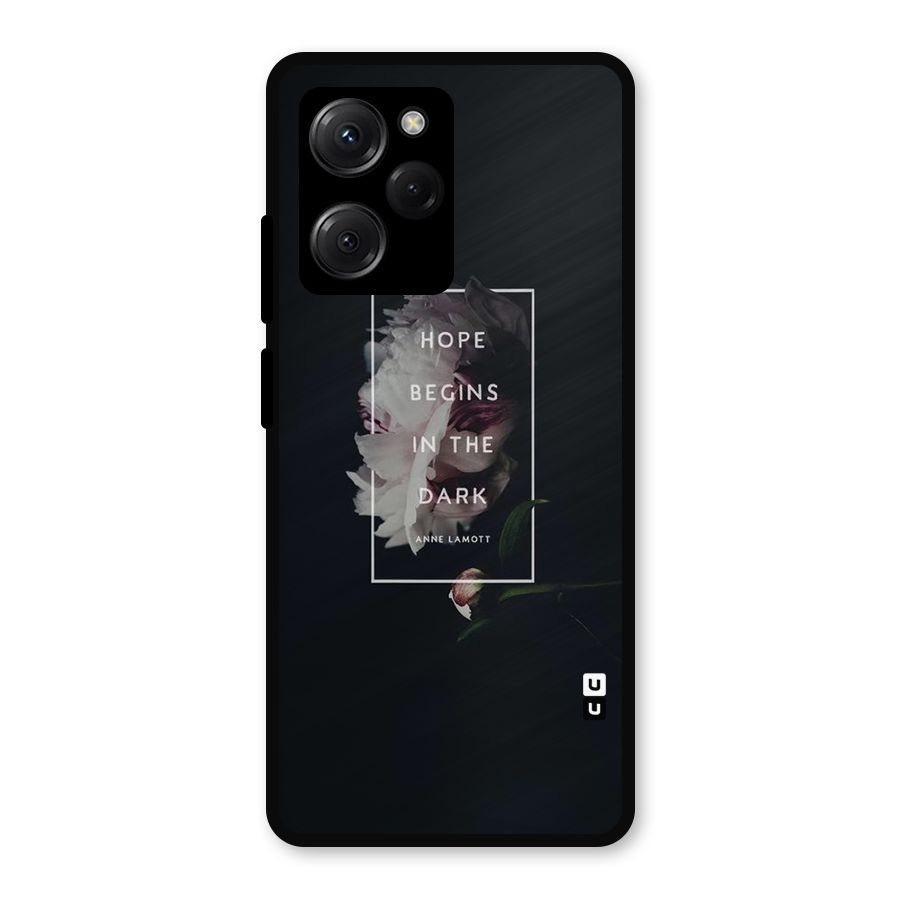 Dark Hope Metal Back Case for Poco X5 Pro