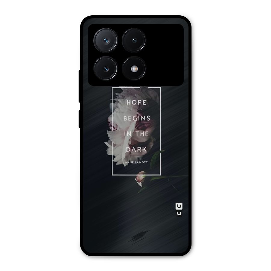 Dark Hope Metal Back Case for Poco X6 Pro