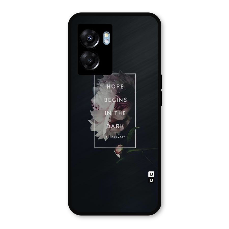 Dark Hope Metal Back Case for Realme Narzo 50 5G