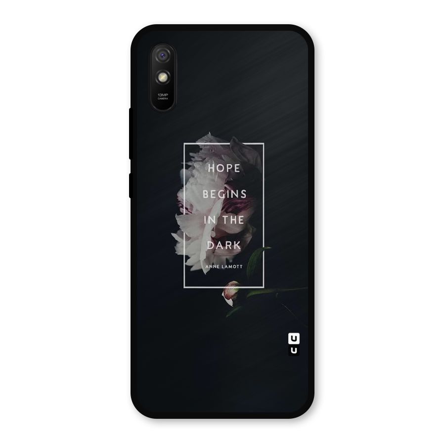 Dark Hope Metal Back Case for Redmi 9a