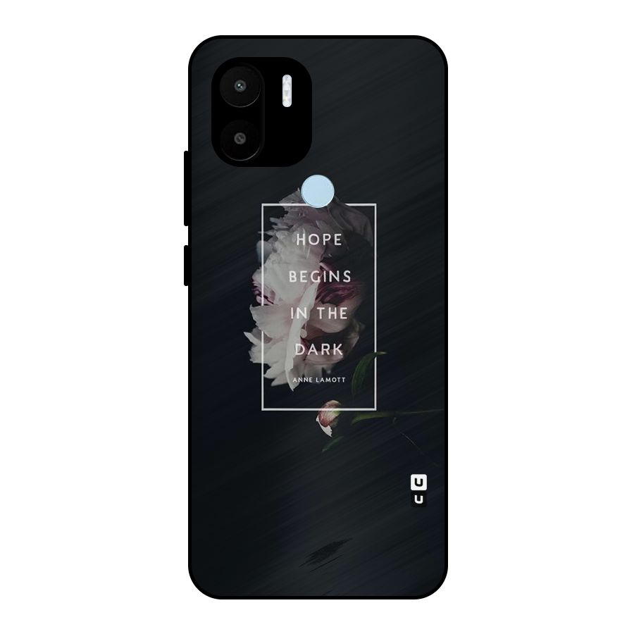 Dark Hope Metal Back Case for Redmi A2+
