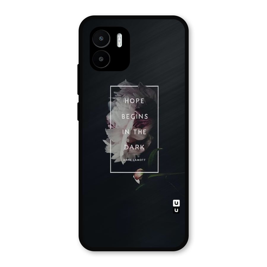 Dark Hope Metal Back Case for Redmi A2