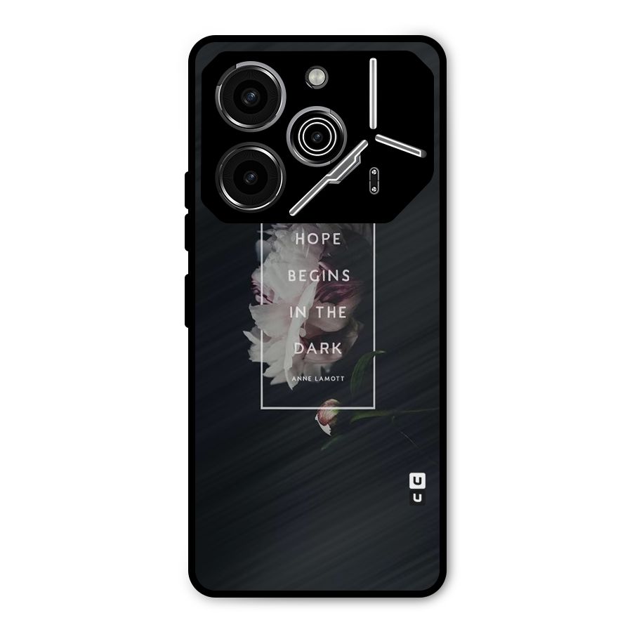 Dark Hope Metal Back Case for Tecno Pova 6 Pro