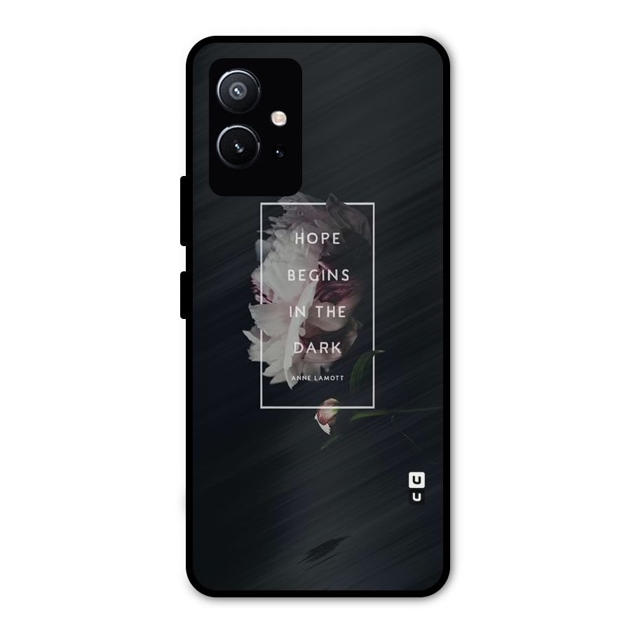 Dark Hope Metal Back Case for Vivo T1 5G