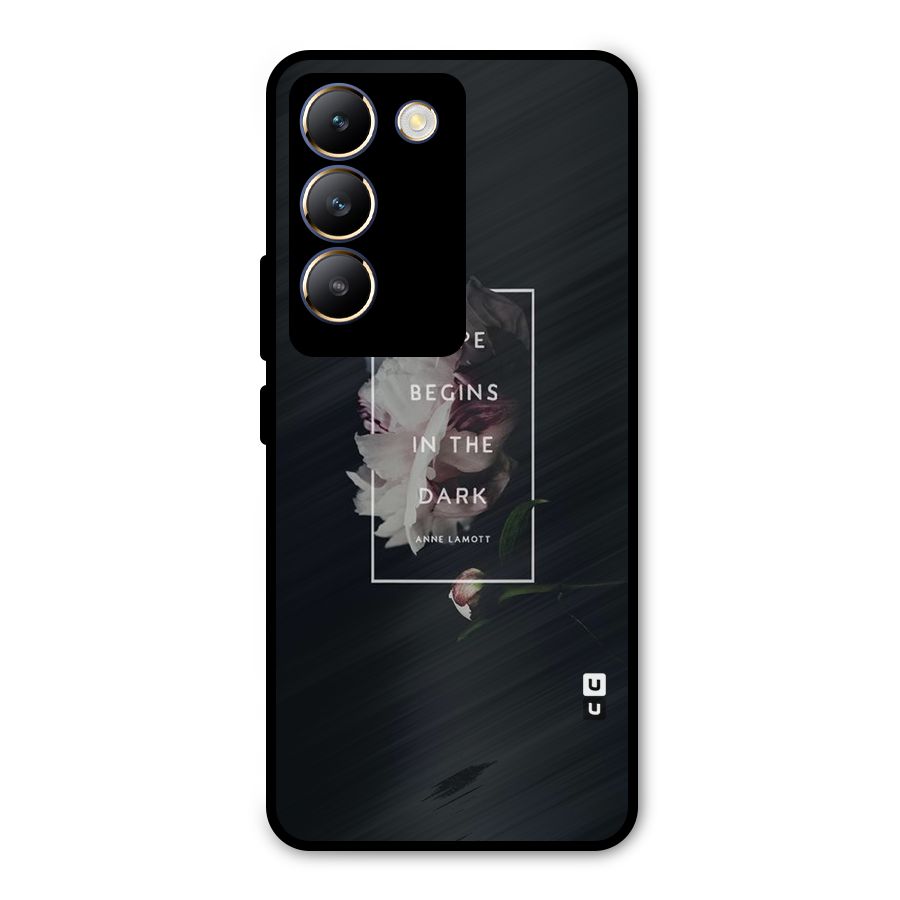 Dark Hope Metal Back Case for Vivo T3 5G