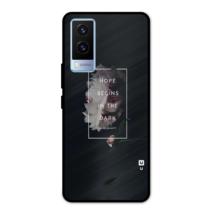 Dark Hope Metal Back Case for Vivo V21e 5G