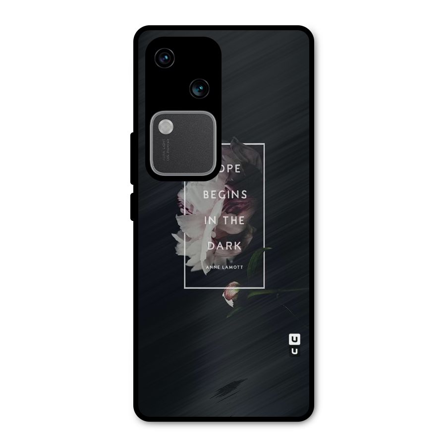 Dark Hope Metal Back Case for Vivo V30 Pro