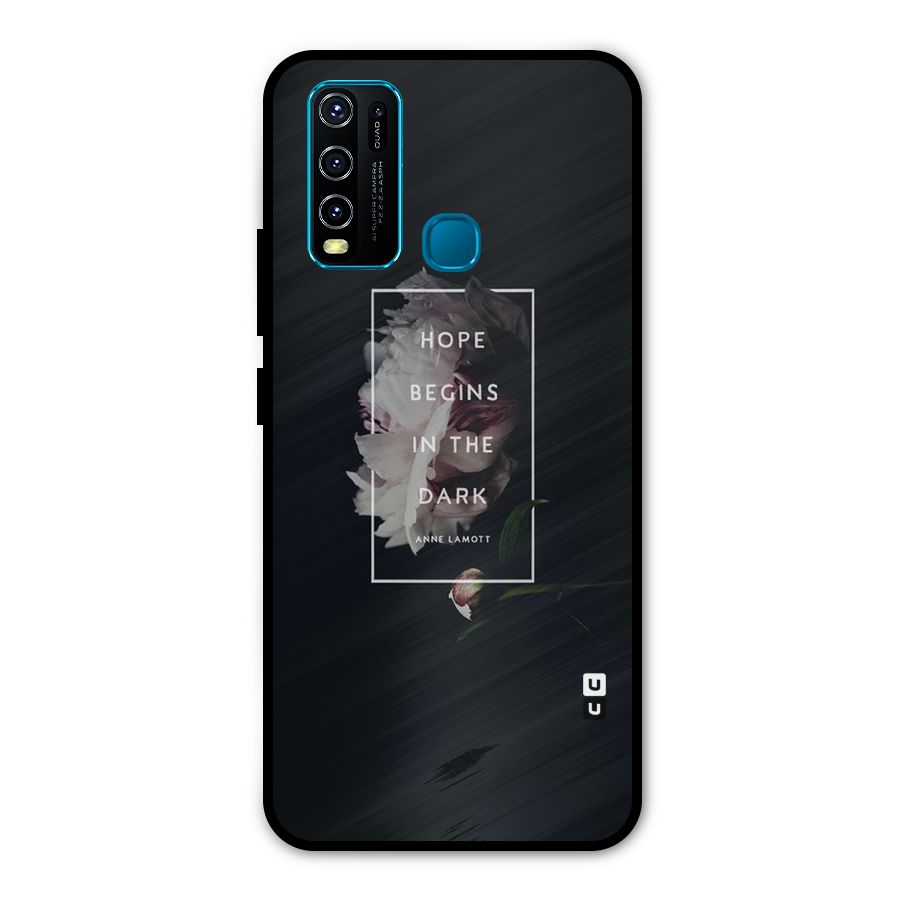 Dark Hope Metal Back Case for Vivo Y30