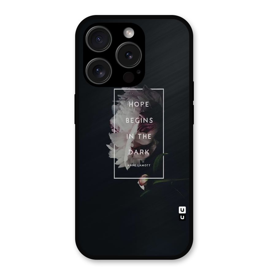 Dark Hope Metal Back Case for iPhone 15 Pro