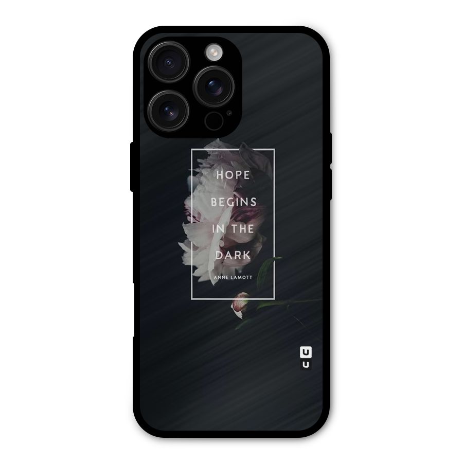 Dark Hope Metal Back Case for iPhone 16 Pro Max
