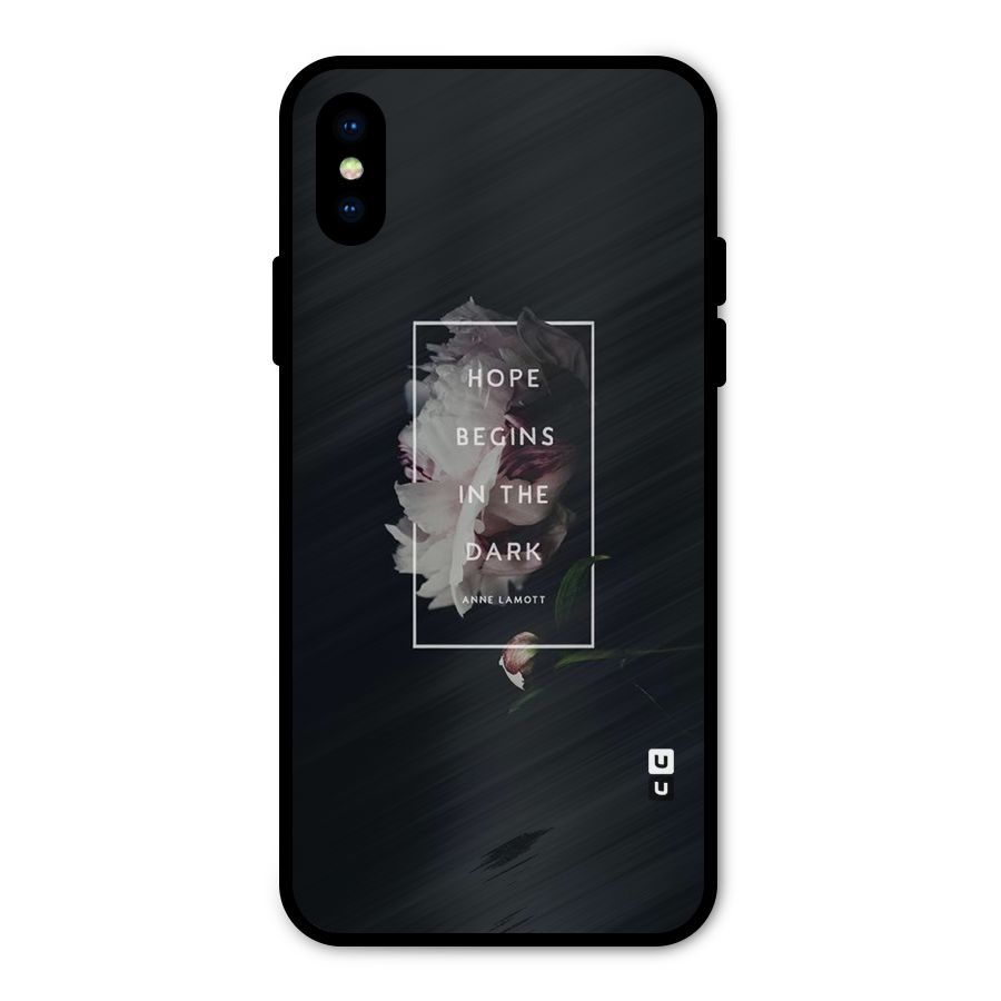 Dark Hope Metal Back Case for iPhone X