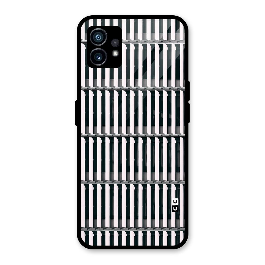 Dark Lines Pattern Glass Back Case for Nothing Phone 1