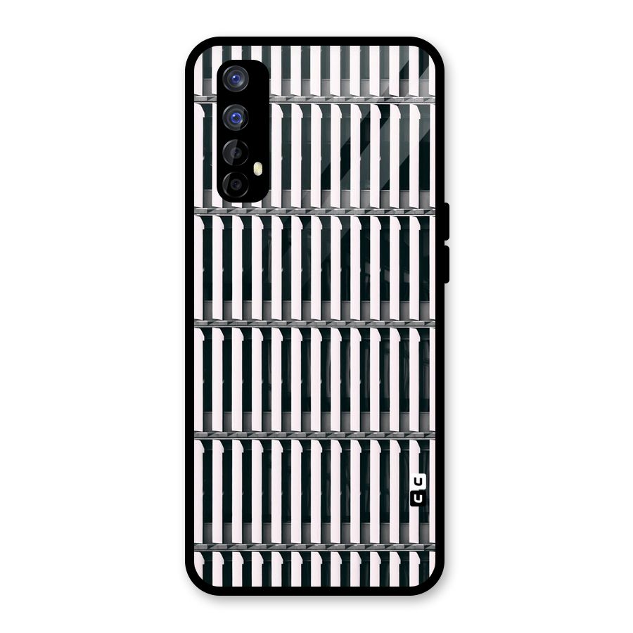 Dark Lines Pattern Glass Back Case for Realme Narzo 20 Pro