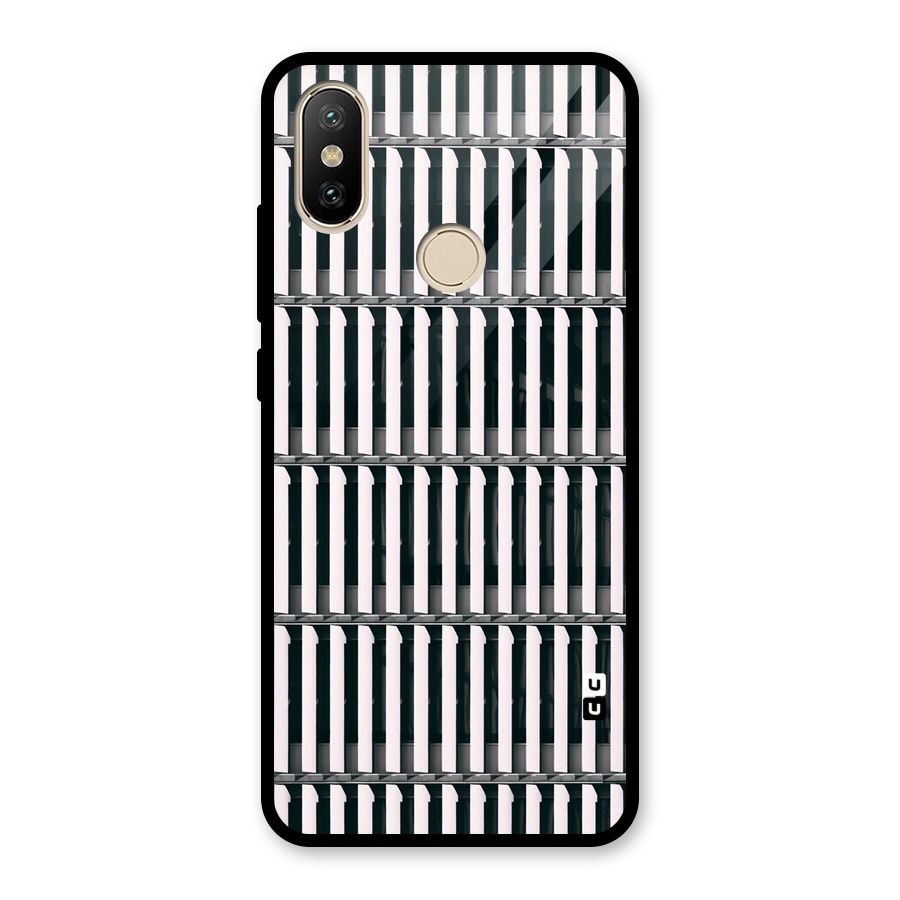 Dark Lines Pattern Glass Back Case for Redmi A2