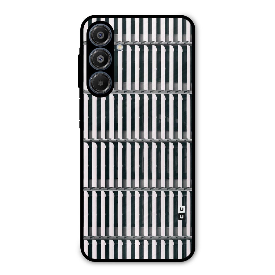 Dark Lines Pattern Metal Back Case for Galaxy A16 5G