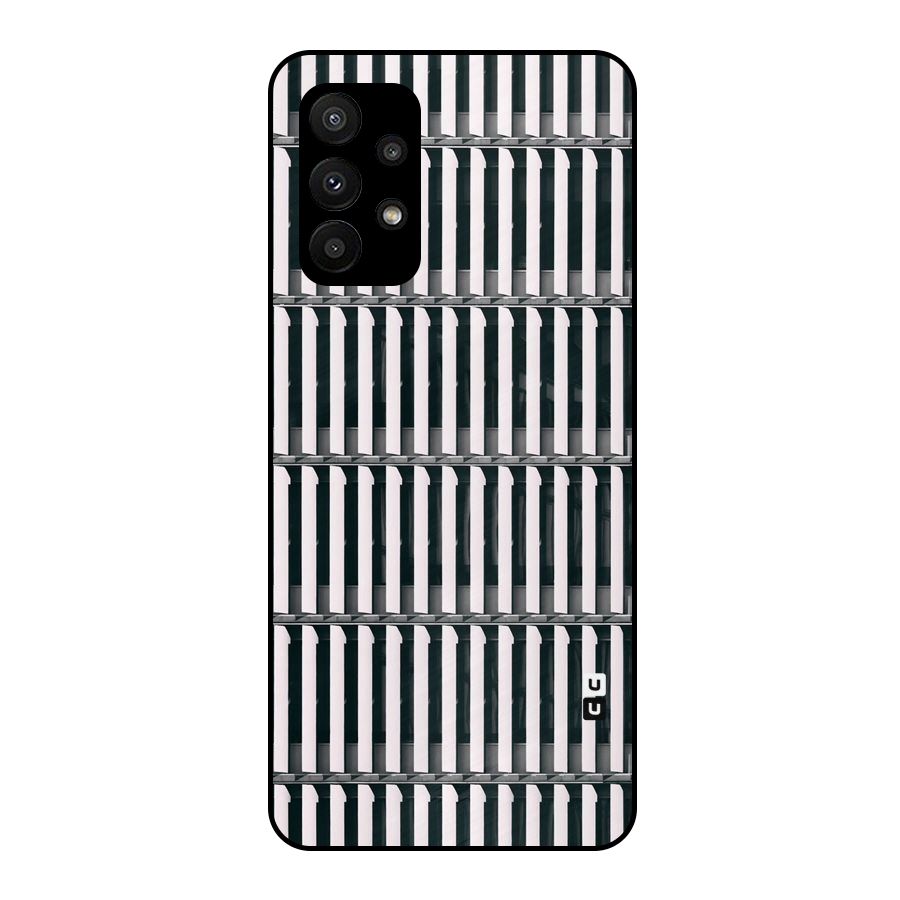 Dark Lines Pattern Metal Back Case for Galaxy A23
