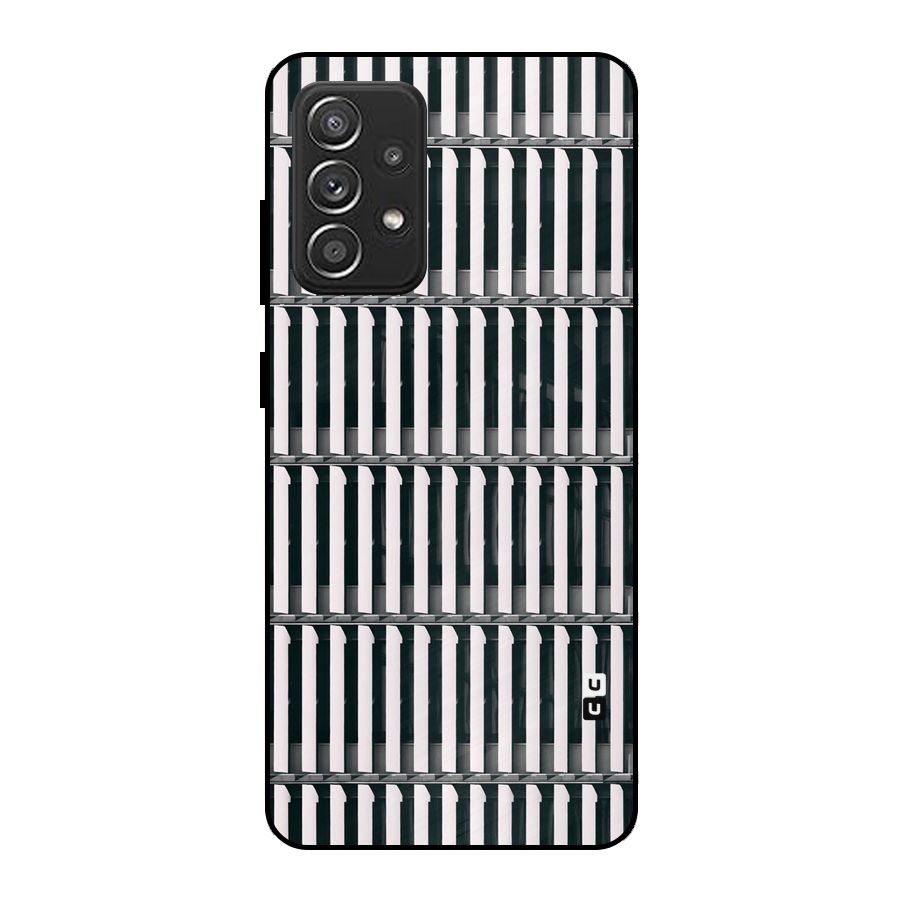 Dark Lines Pattern Metal Back Case for Galaxy A52s 5G