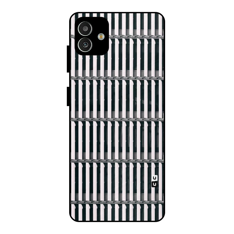 Dark Lines Pattern Metal Back Case for Galaxy M13 5G
