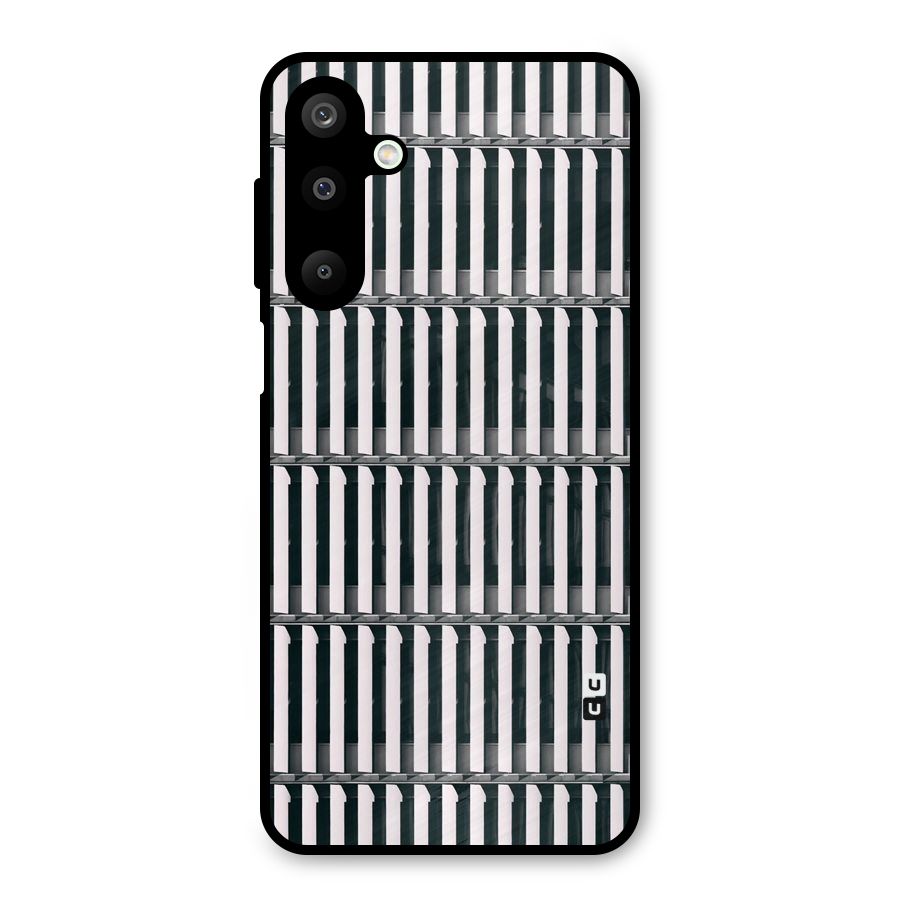 Dark Lines Pattern Metal Back Case for Galaxy M16