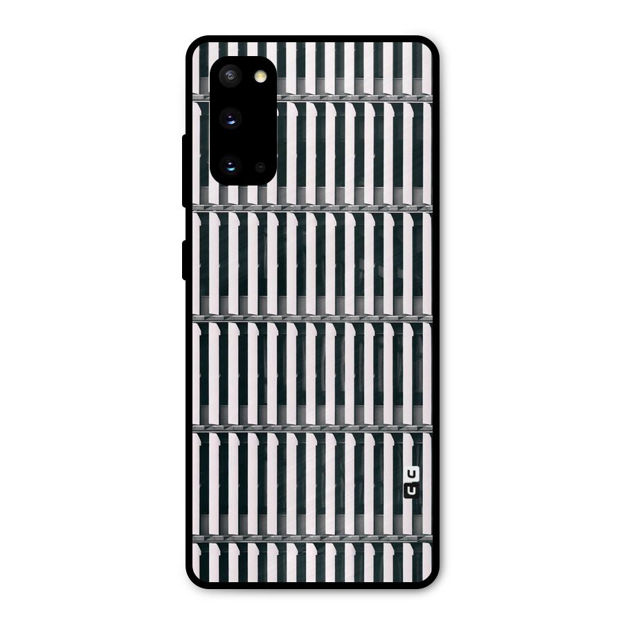 Dark Lines Pattern Metal Back Case for Galaxy S20