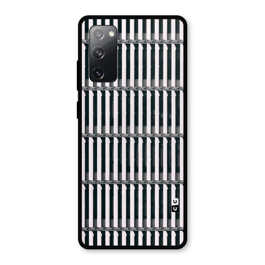 Dark Lines Pattern Metal Back Case for Galaxy S20 FE 5G