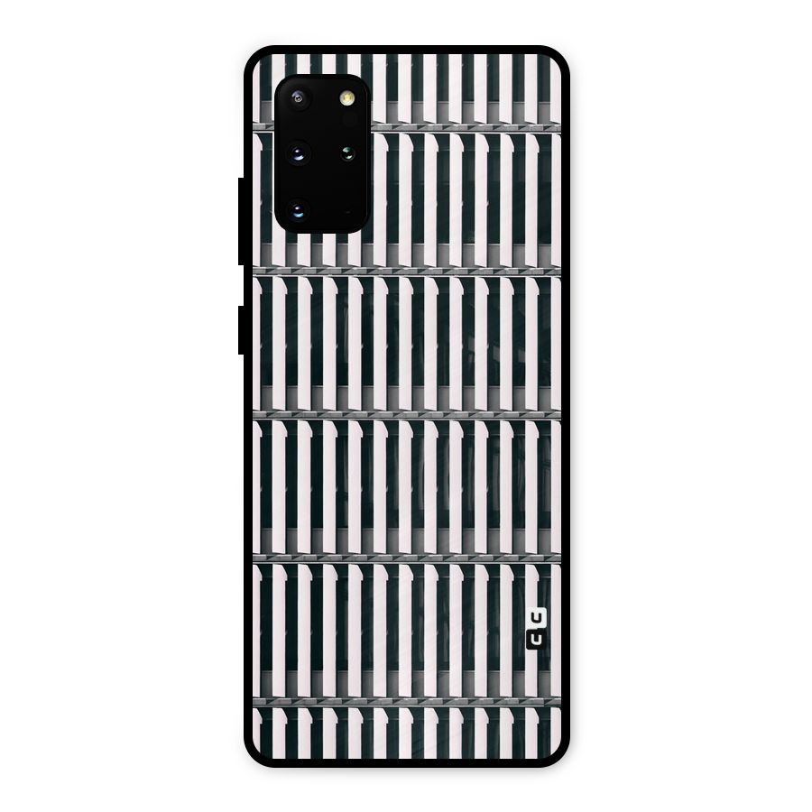 Dark Lines Pattern Metal Back Case for Galaxy S20 Plus