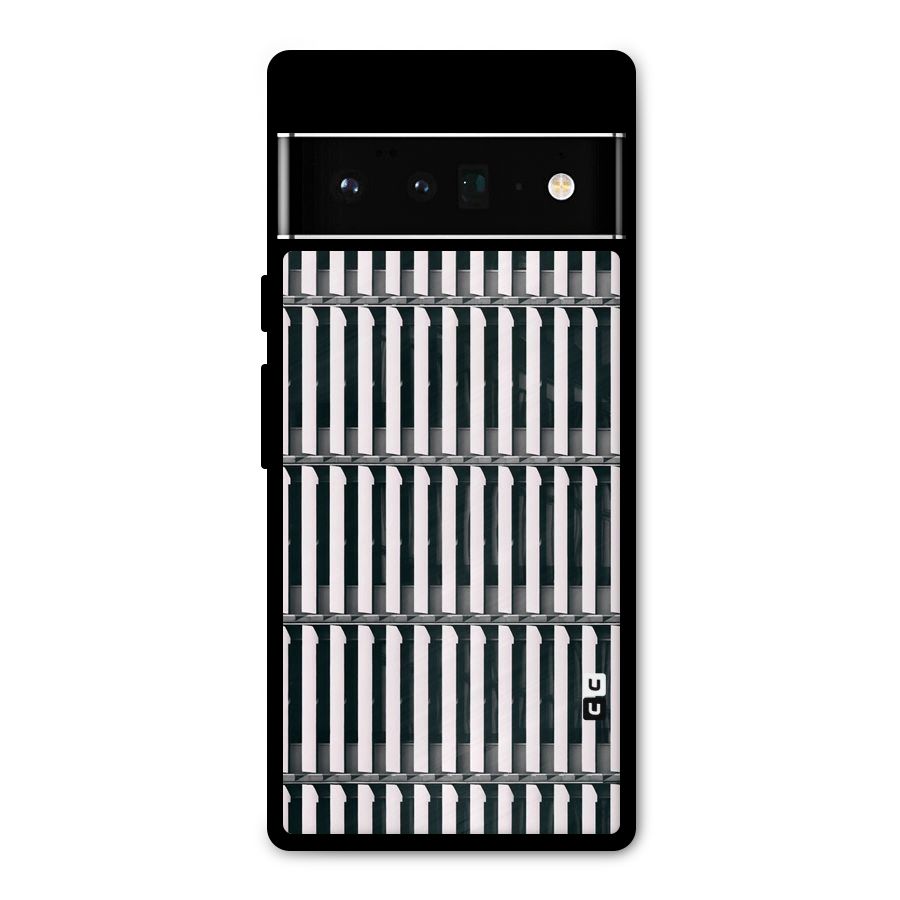 Dark Lines Pattern Metal Back Case for Google Pixel 6 Pro