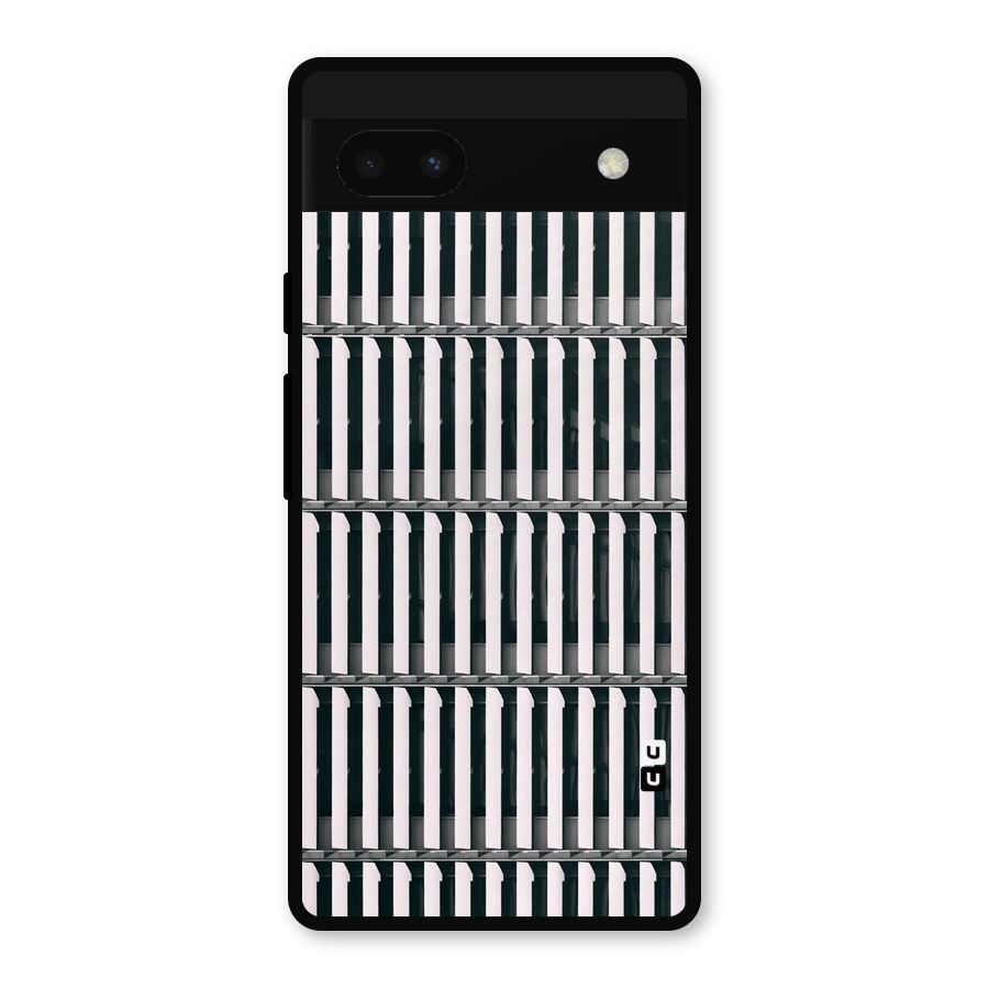Dark Lines Pattern Metal Back Case for Google Pixel 6a