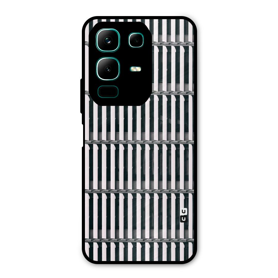 Dark Lines Pattern Metal Back Case for Infinix Note 50x