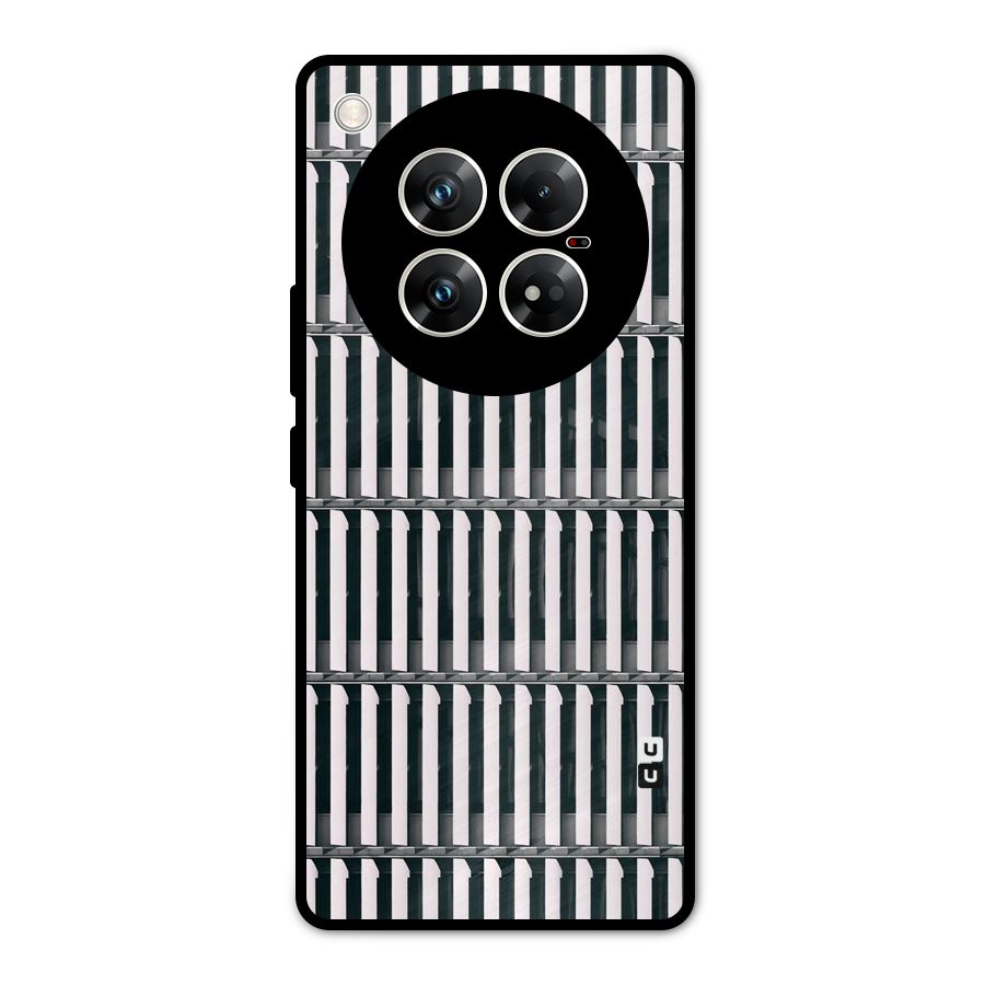 Dark Lines Pattern Metal Back Case for Infinix Zero 40 5G