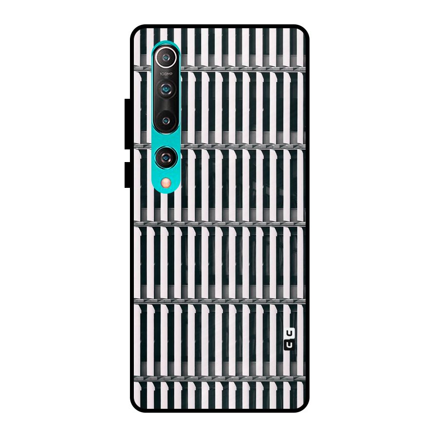 Dark Lines Pattern Metal Back Case for Mi 10