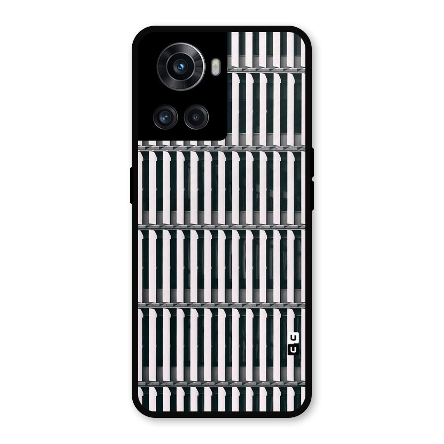 Dark Lines Pattern Metal Back Case for OnePlus 10R