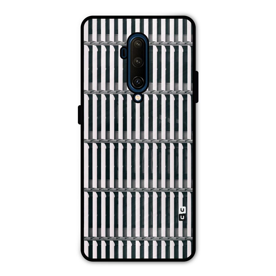 Dark Lines Pattern Metal Back Case for OnePlus 7T Pro