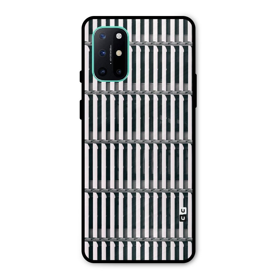 Dark Lines Pattern Metal Back Case for OnePlus 8T