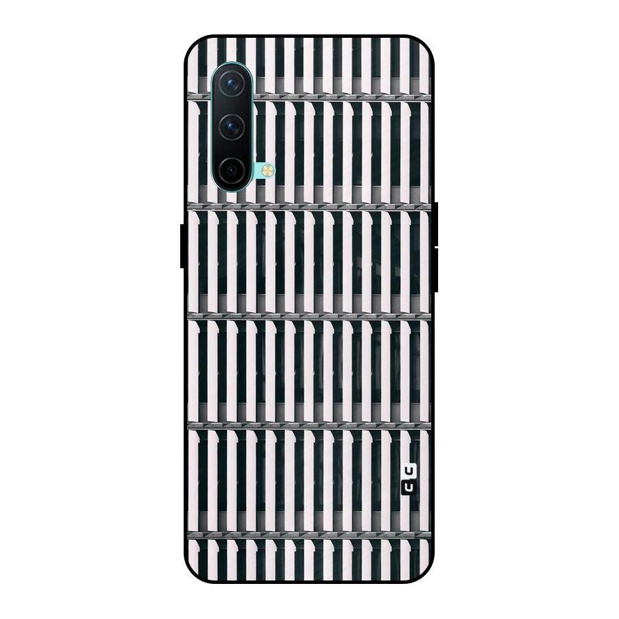 Dark Lines Pattern Metal Back Case for OnePlus Nord CE 5G